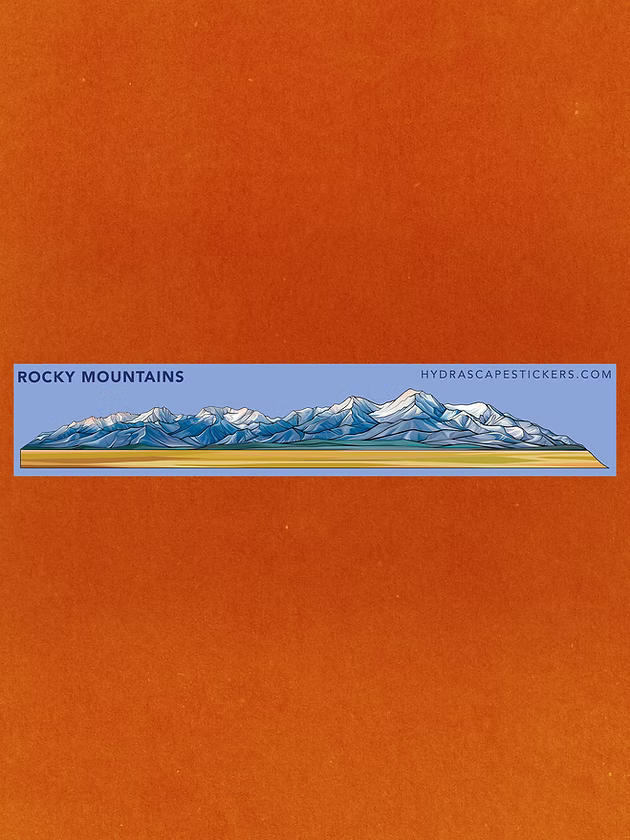 Rocky Mountains Miniscape Sticker