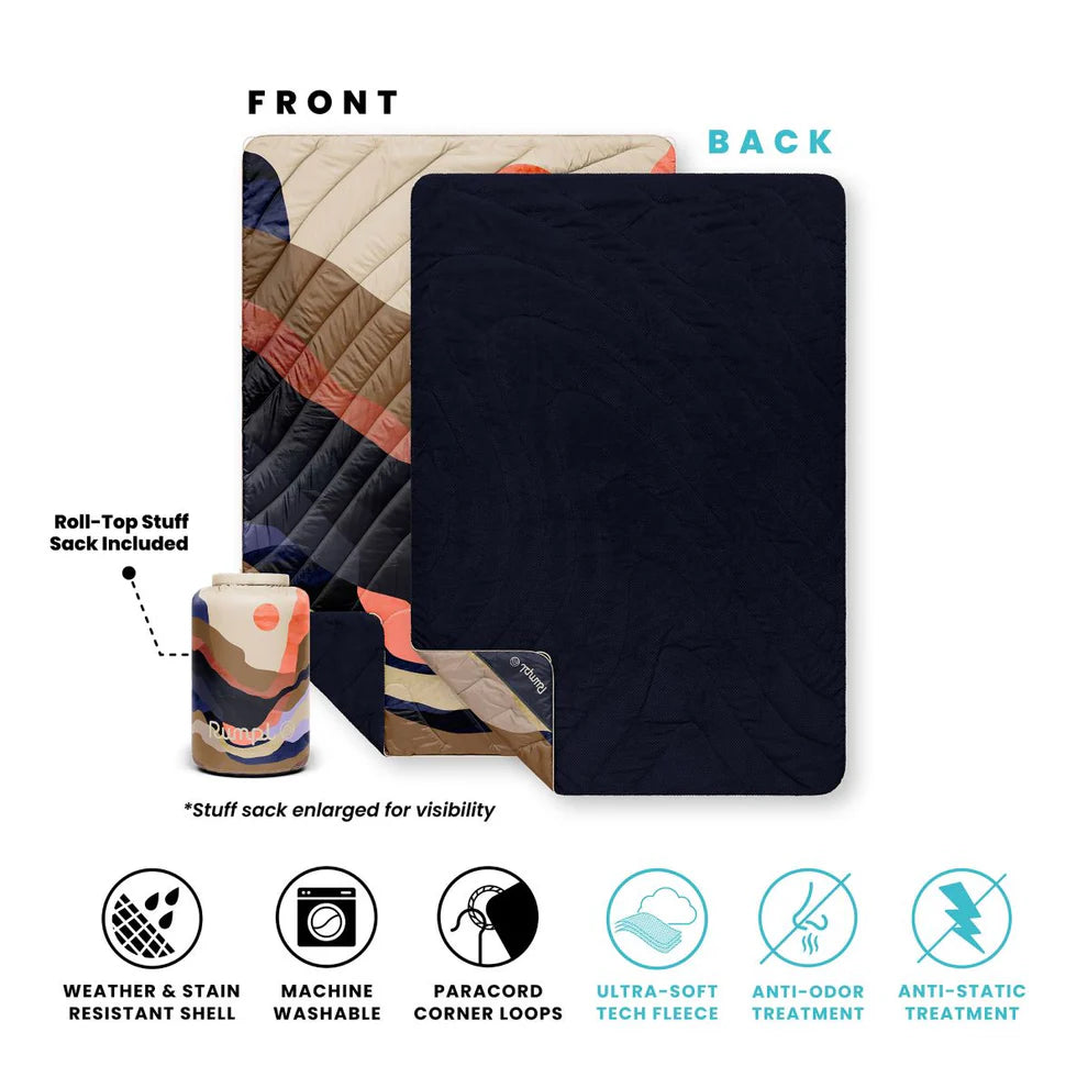 Fleece Puffy Blanket - Valley Dawn