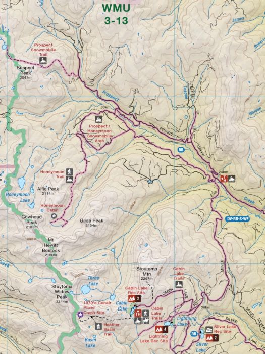 Squamish, Chilliwack and Merritt BC Map