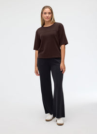 Fig Nerida S/S Top - Cacao