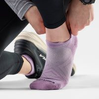 Smartwool Women's Run Zero Cushion Low Ankle Socks in Purple Dawn, alternate view