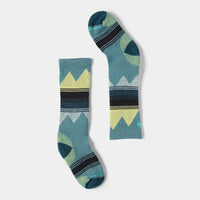 Smartwool Kids' Ski Light Cushion OTC Socks in Dusty Teal