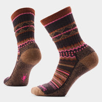 Smartwool Women's Everyday Cozy Snowed In Sweater Crew Socks in Chestnut
