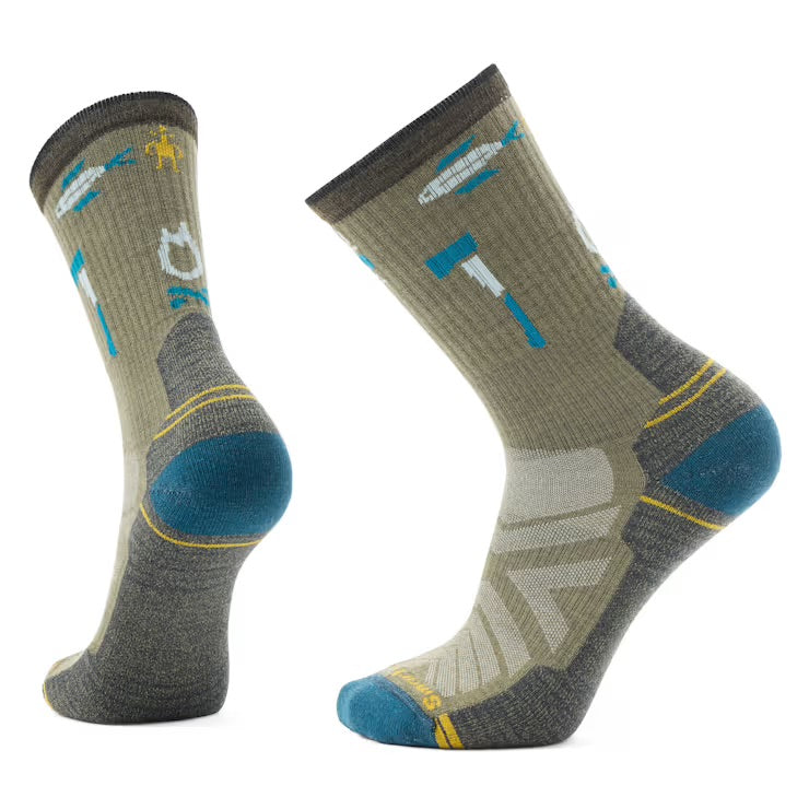 Hike Light Cushion Camp Gear Crew Socks