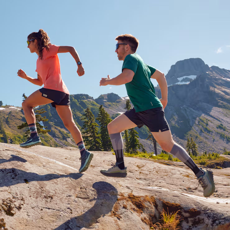 Men's Run Targeted Cushion Compression OTC Socks