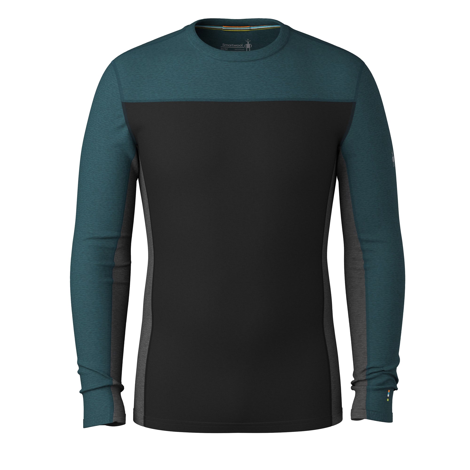 Men's Classic Thermal Merino Base Layer Colorblock Crew Boxed