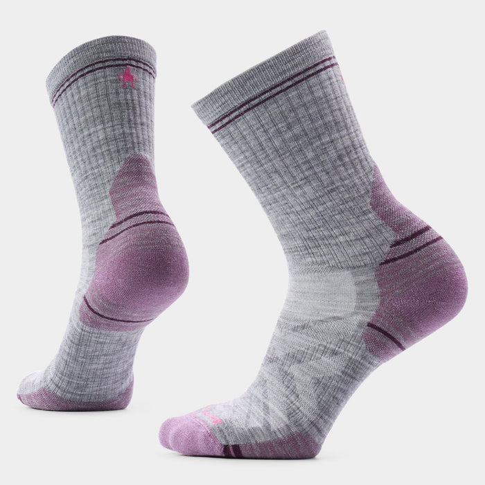 Smartwool Women's Hike Targeted Cushion Mid Crew Socks - Light Gray