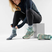 Smartwool Women's Hike Targeted Cushion Dragon Stitch Mid Crew Socks - Deep Navy, alternate view