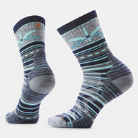 Smartwool Women's Hike Targeted Cushion Dragon Stitch Mid Crew Socks - Deep Navy
