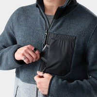 Smartwool Men's Second Cut Fleece Jacket in Burnt Sienna, alternate view
