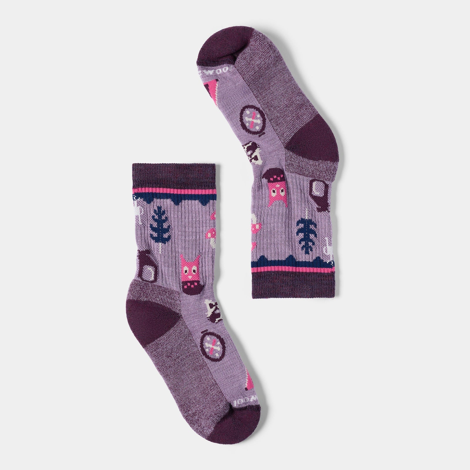 Kids' Hike Light Cushion Critter Cache Crew Socks