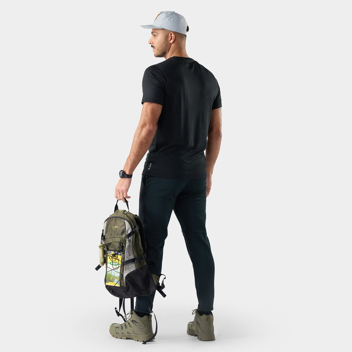 Smartwool Men's Wander Valley Active Short Sleeve Graphic Tee in Black, alternate view