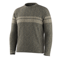 Smartwool Men's Fisherman Crew Sweater in Mocha Heather, detail