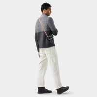 Smartwool Men's Summit 1/4 Zip Sweater in Charcoal Heather, alternate view