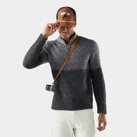 Smartwool Men's Summit 1/4 Zip Sweater in Charcoal Heather