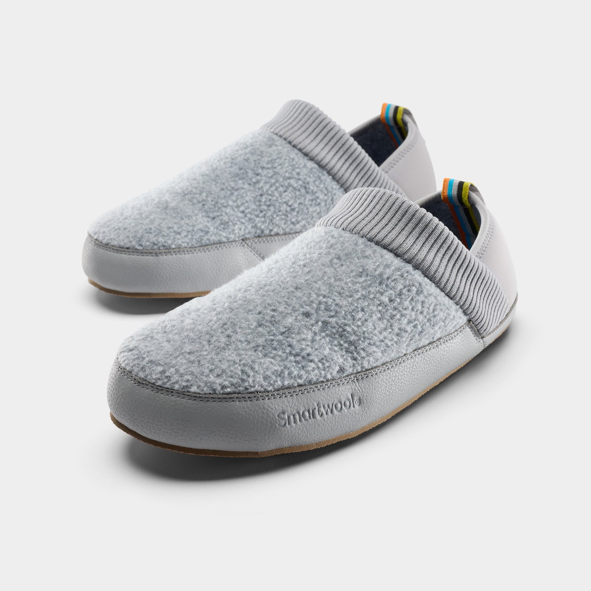 Smartwool Cabin Mule Slipper in Light Gray Heather