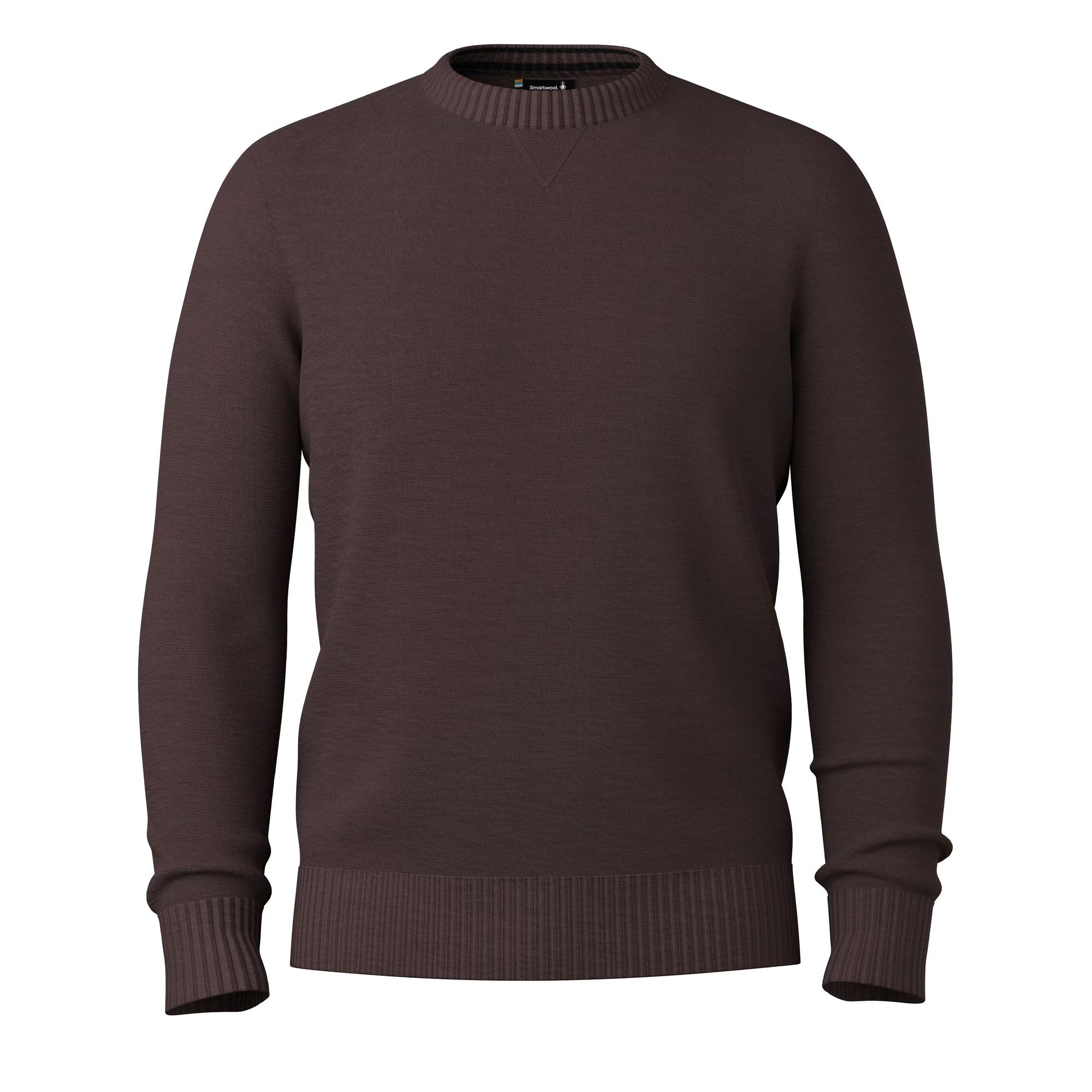 Smartwool Men's Sparwood Crew Sweater in Mink Heather, detail