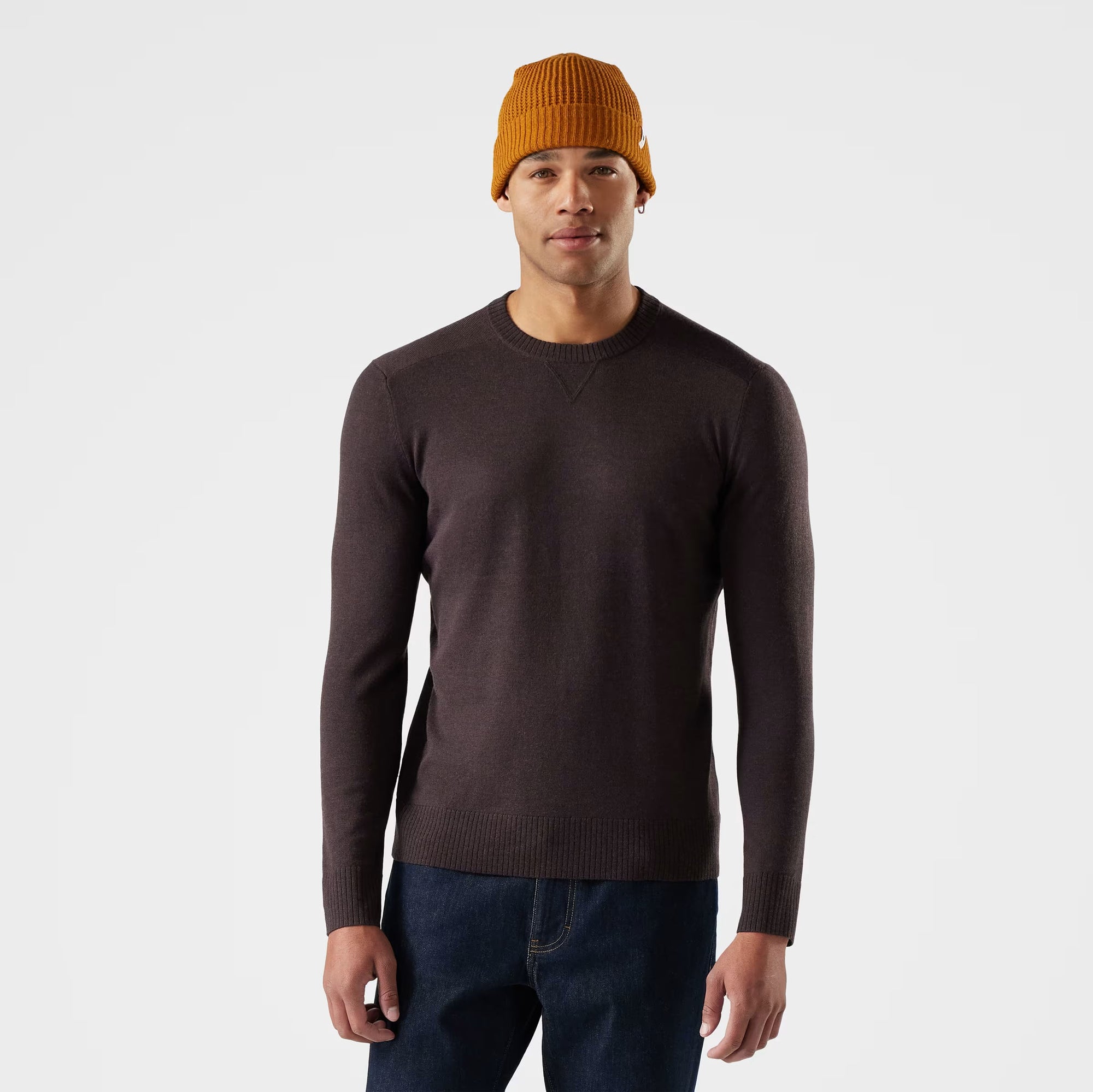 Smartwool Men's Sparwood Crew Sweater in Mink Heather
