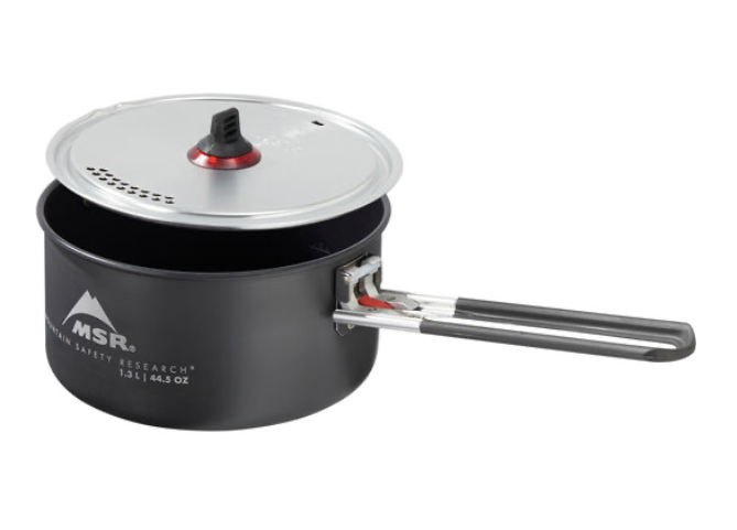 MSR Ceramic potwith lid lifted