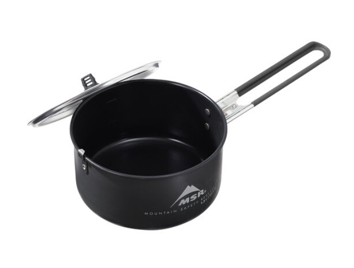 MSR ceramic pot with lid off