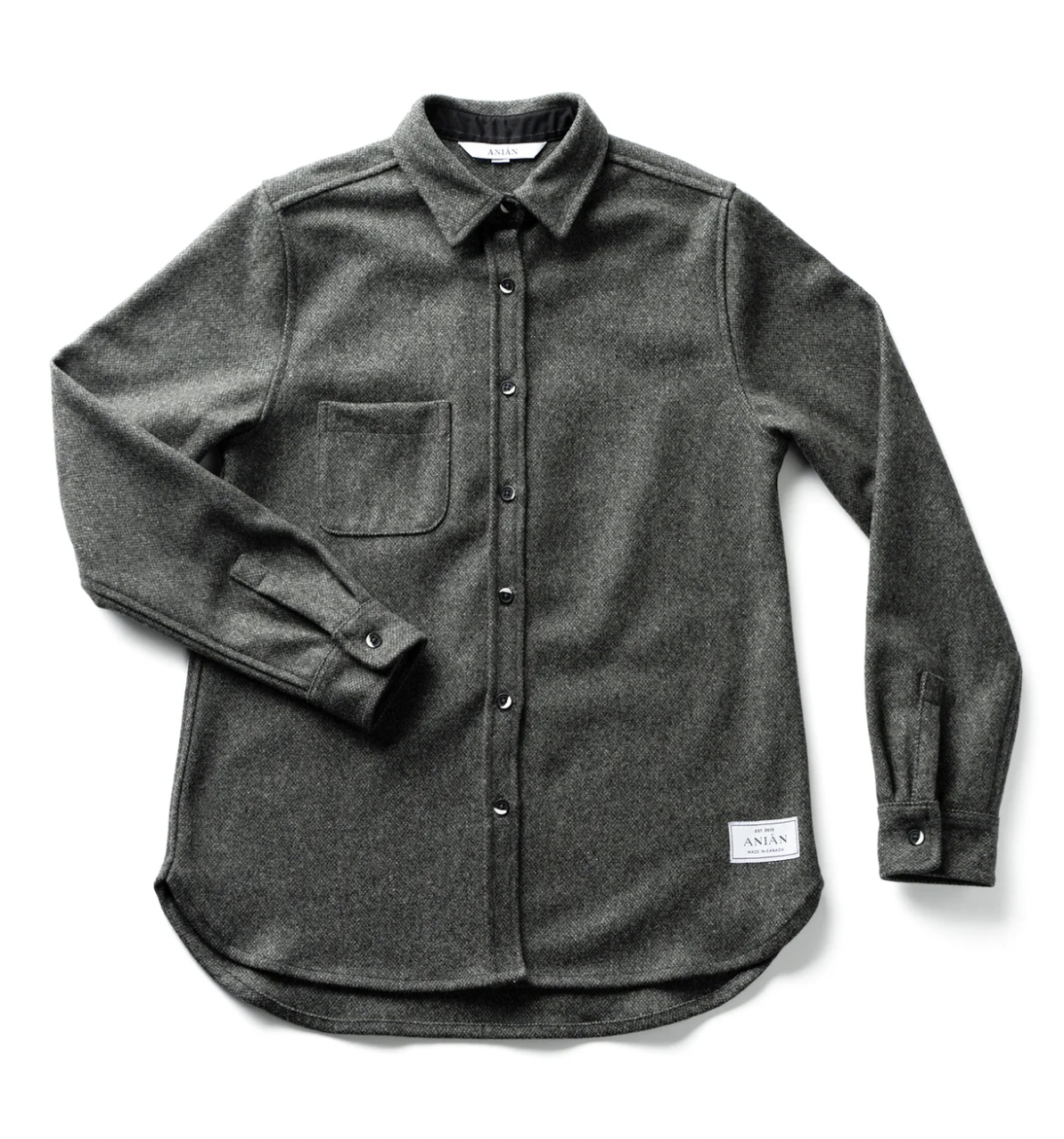 Women's Modern Melton Wool Shirt