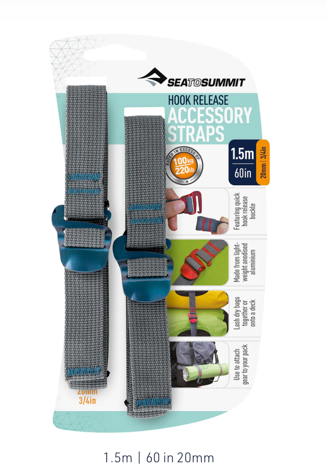 Accessory Straps with Hook Release