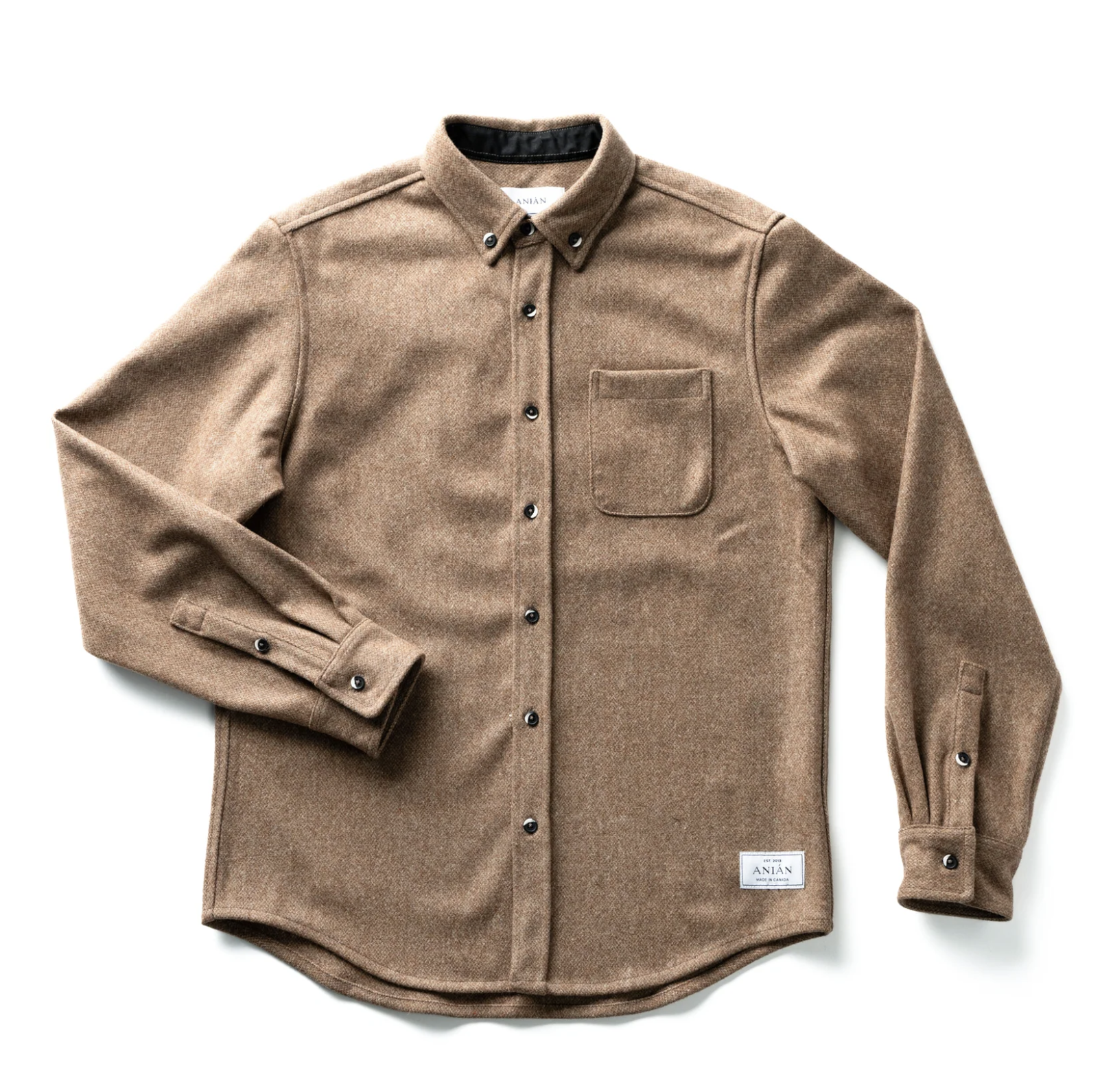 Men's Modern Melton Wool Shirt