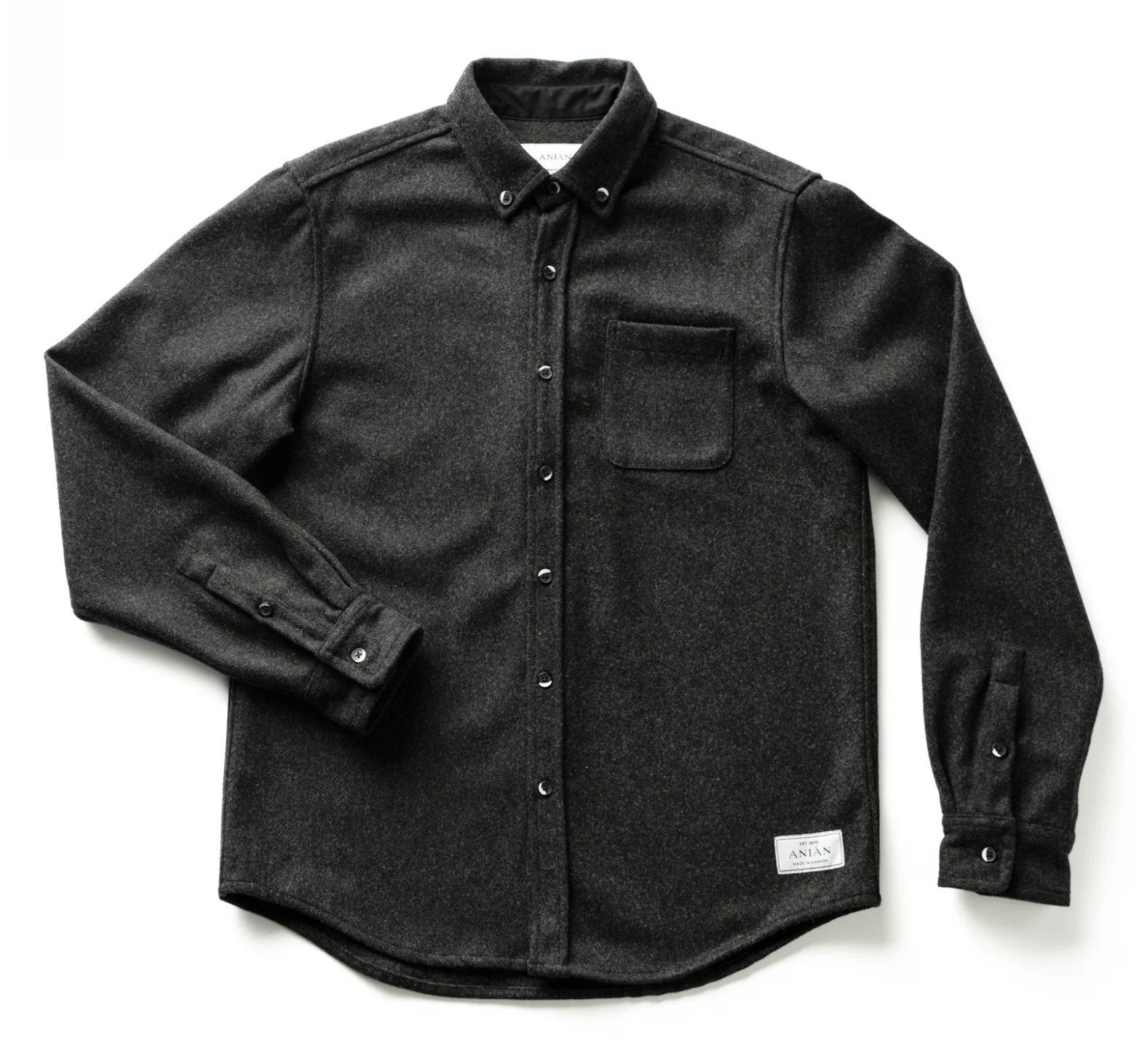 Men's Modern Melton Wool Shirt