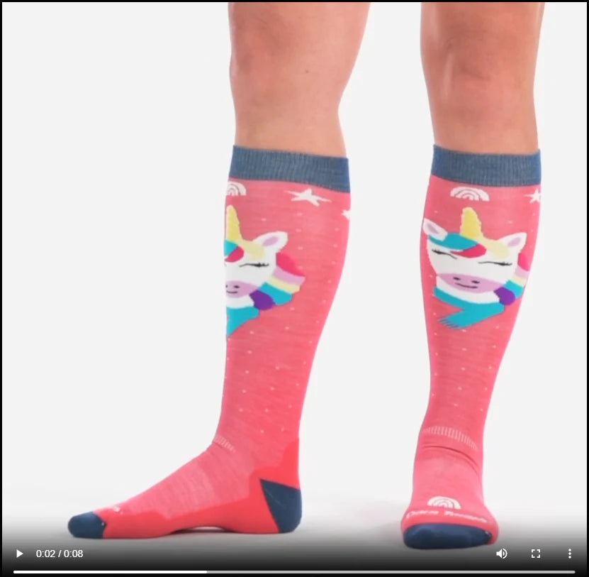 Kids Magic Mountain Over-the-Calf Midweight Ski & Snowboard Socks | 3807