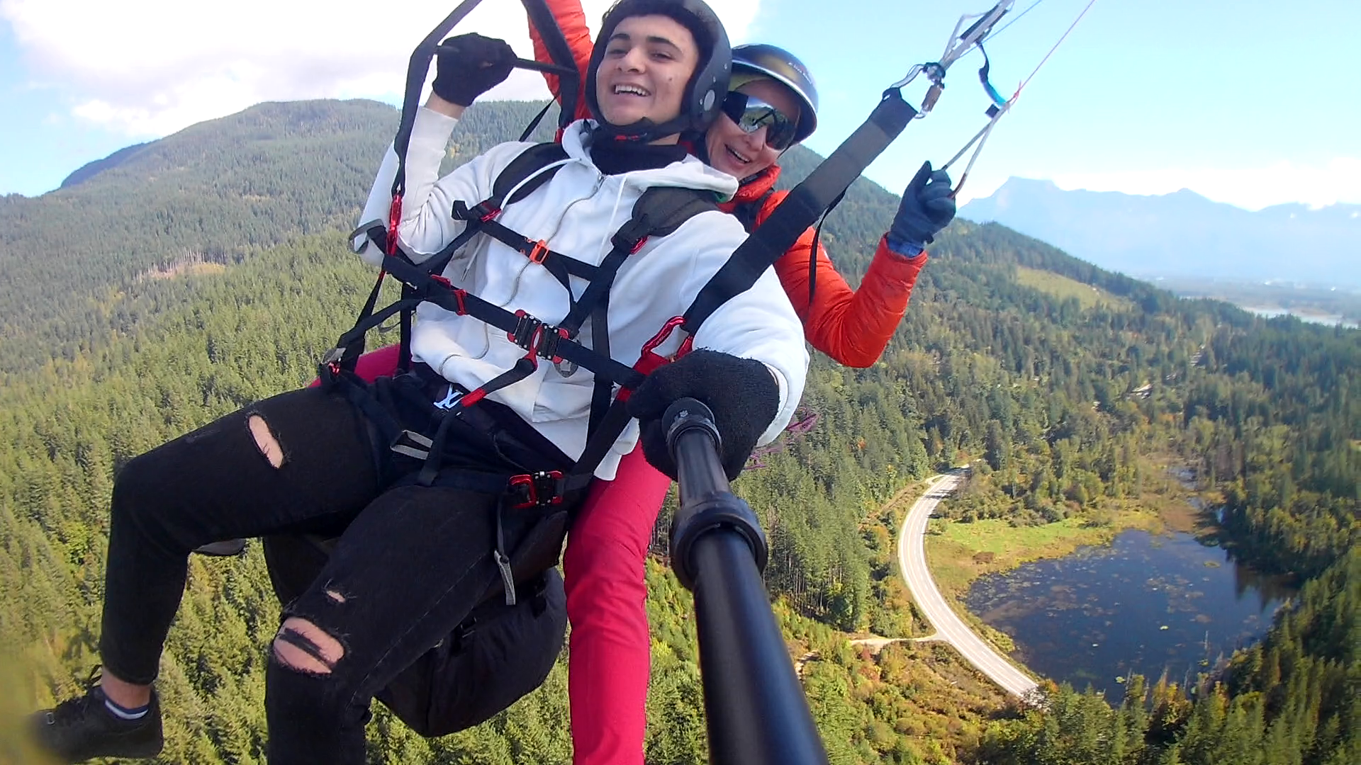 Tandem Paragliding Flight