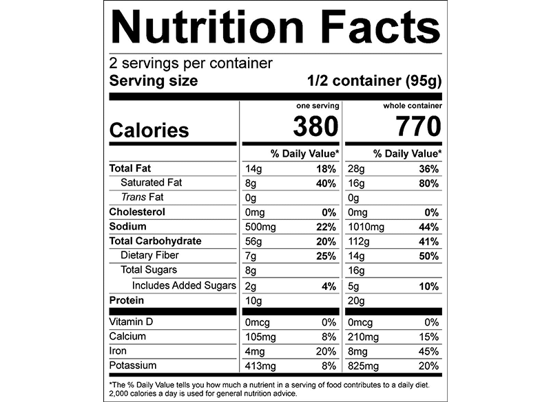 Good To-Go Thai Curry Nutrition Facts