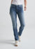 Women's Performance Denim Mid Rise Slim Straight