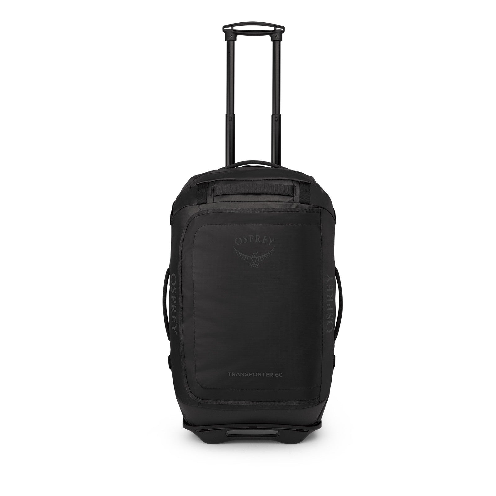 Osprey Transporter Wheeled Duffel 60, Raven Black (front)