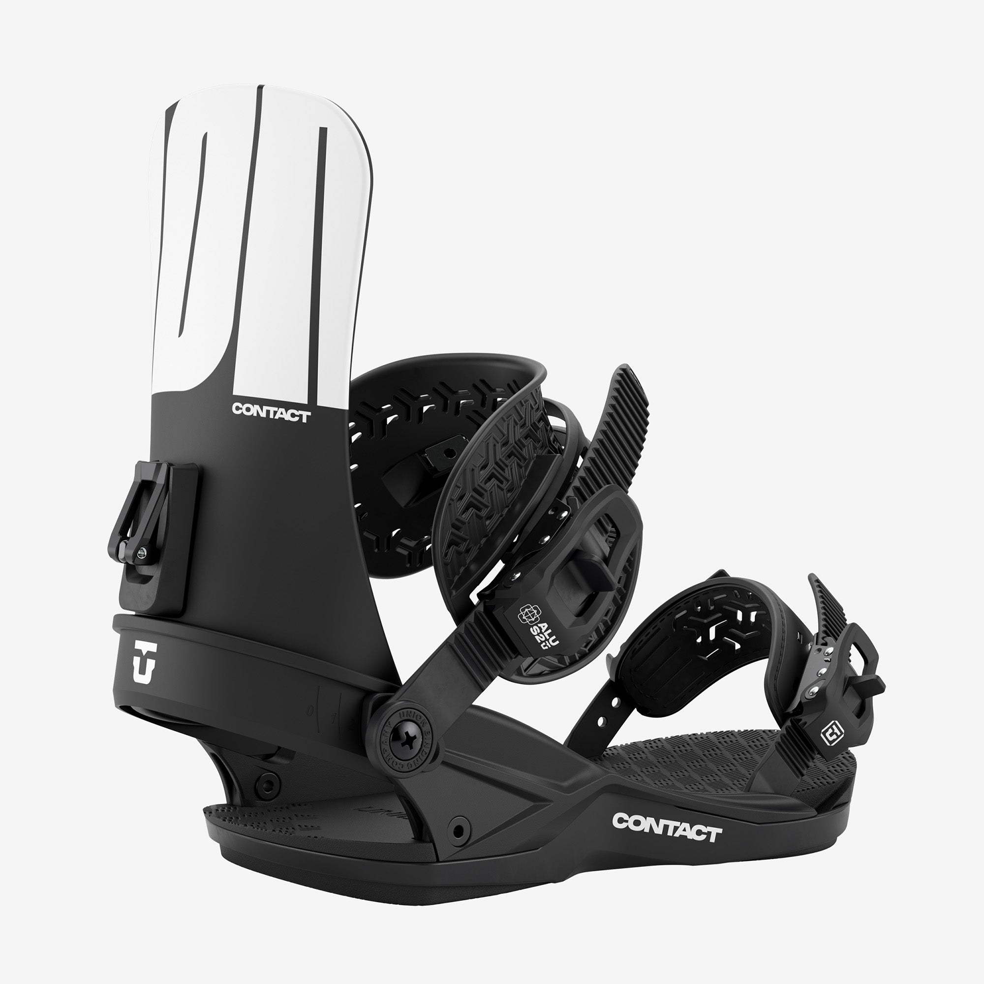 Union Contact snowboard binding in black