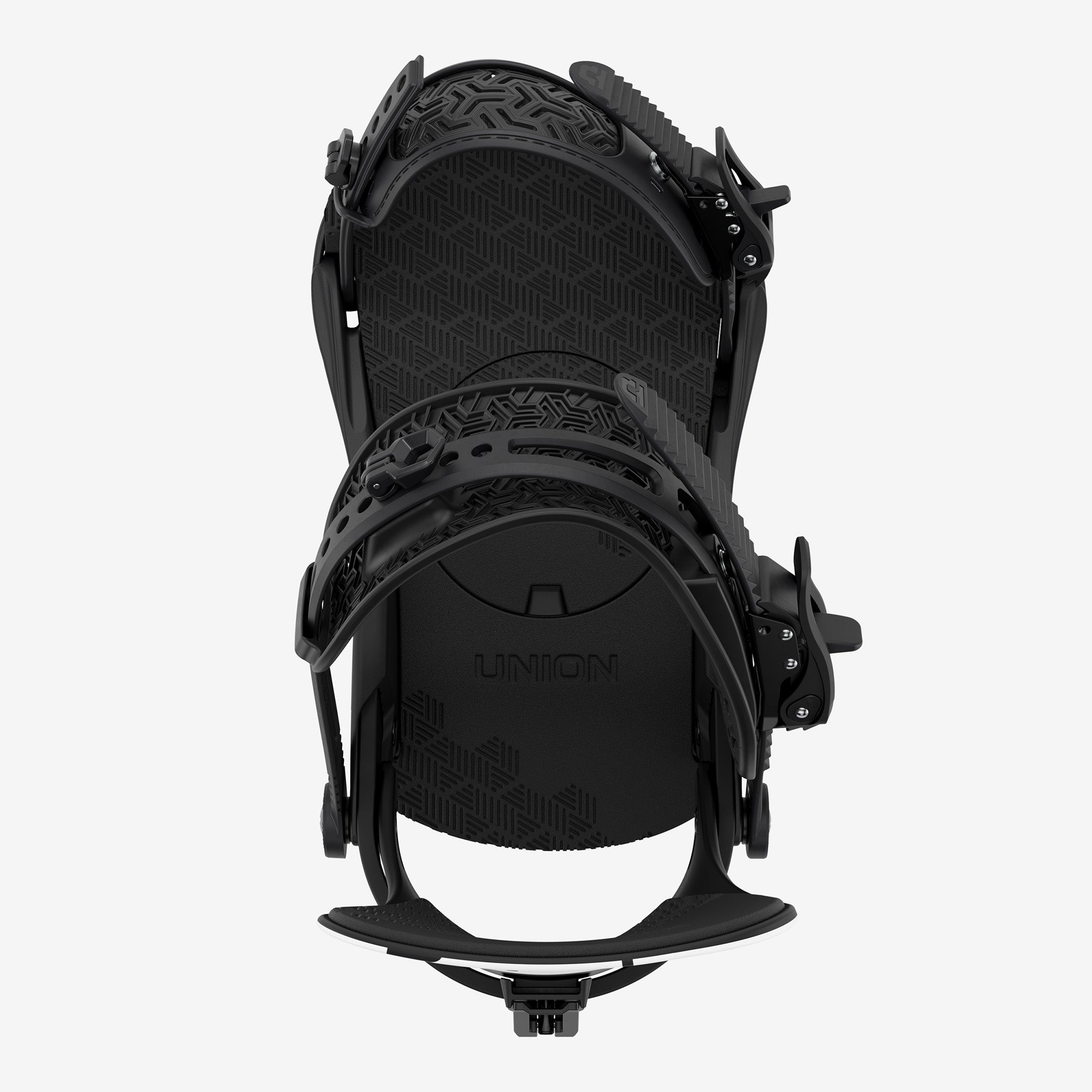 Union Contact snowboard binding top view