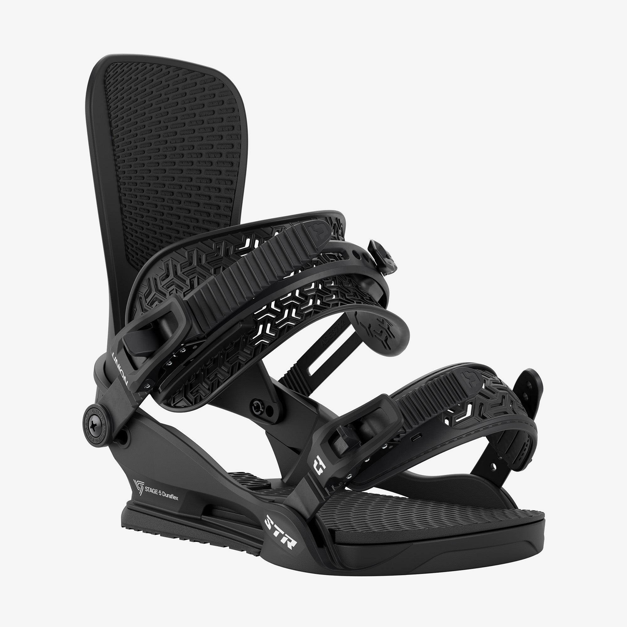 Union STR snowboard binding front view