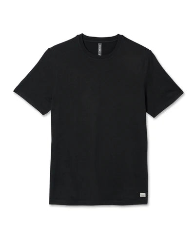 Vuori Short Sleeve Ponto Performance Tee - Black Heather / L