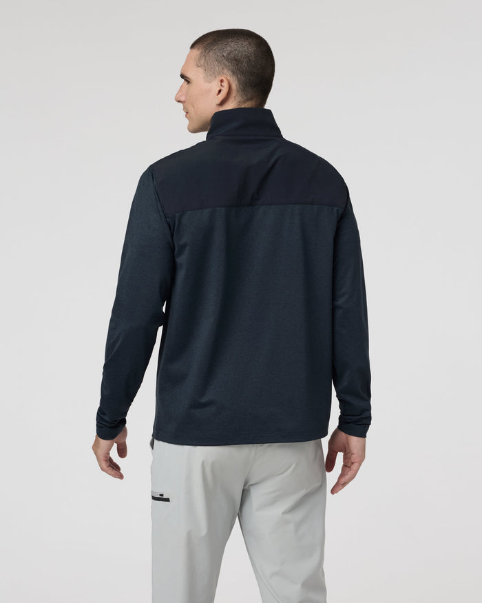 Vuori Sunday Element 1/2 Zip - Ink Heather, back