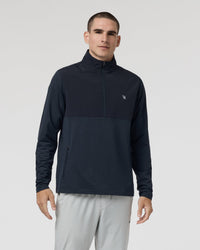 Vuori Sunday Element 1/2 Zip - Ink Heather, front