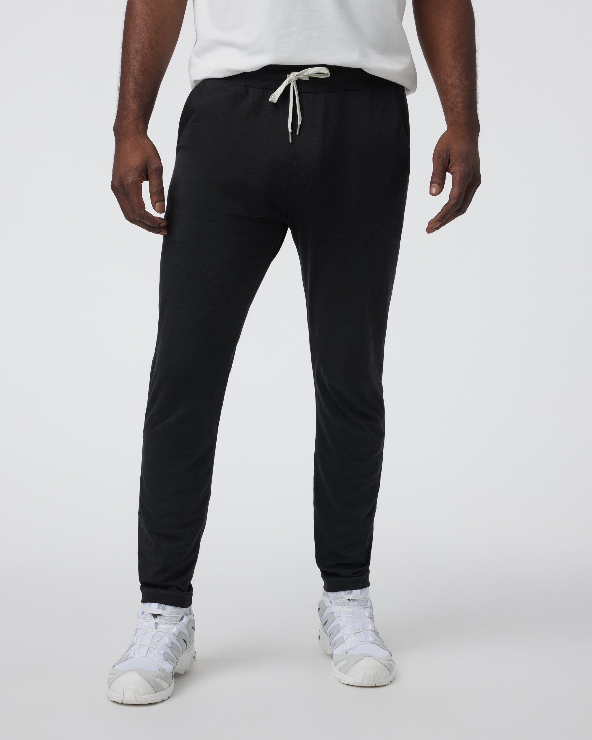 Vuori Ponto Performance Pant 30" - Black Heather, front