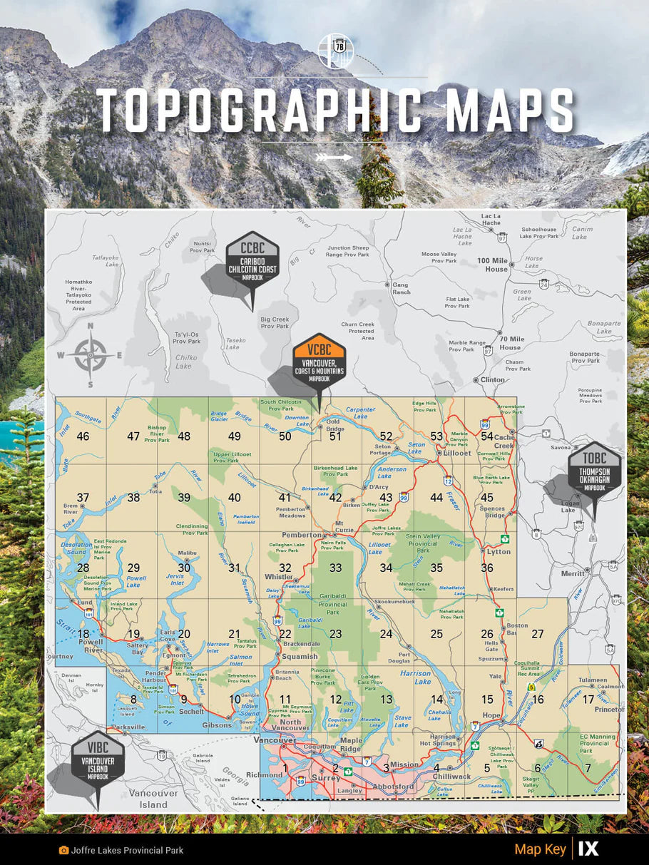 Vancouver, Coast & Mountains BC Backroad Mapbook 7th Edition
