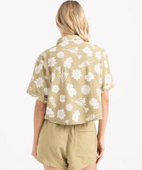 Women’s Bless Up Camp Woven SS - Dusty Olive
