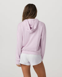 Vuori Halo Modern Pullover Hoodie in Lilac Breeze Heather, back