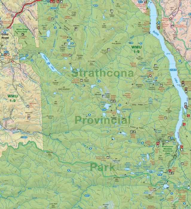 Vancouver Island (North) Map