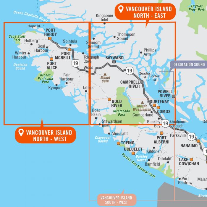 Vancouver Island (North) Map