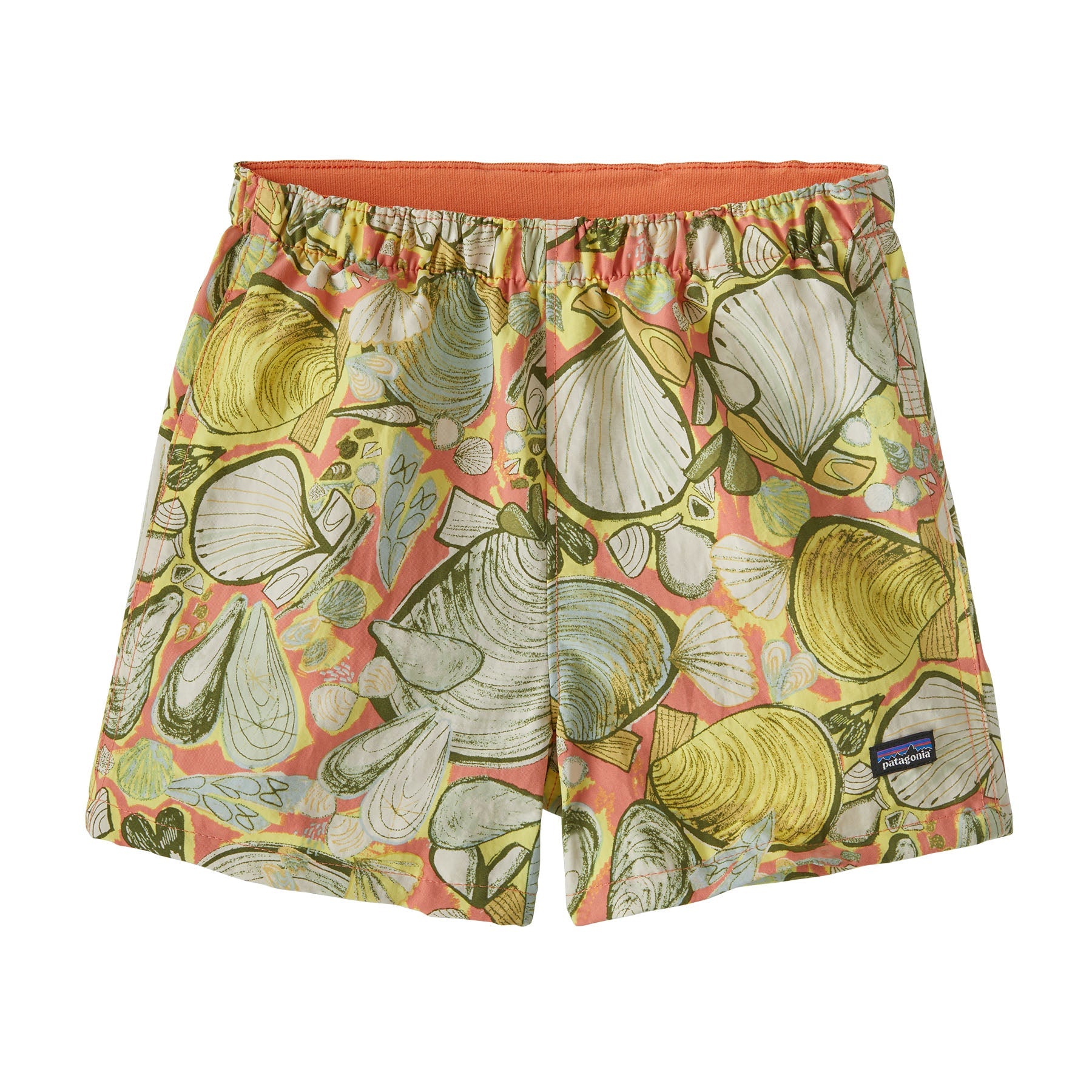 Patagonia Baby Baggies Shorts Shelly Shelly Mellow Melon