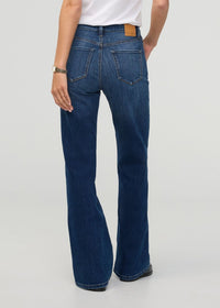 DUER Women's Performance Denim+ High Rise Wide Leg - Night Harbour back