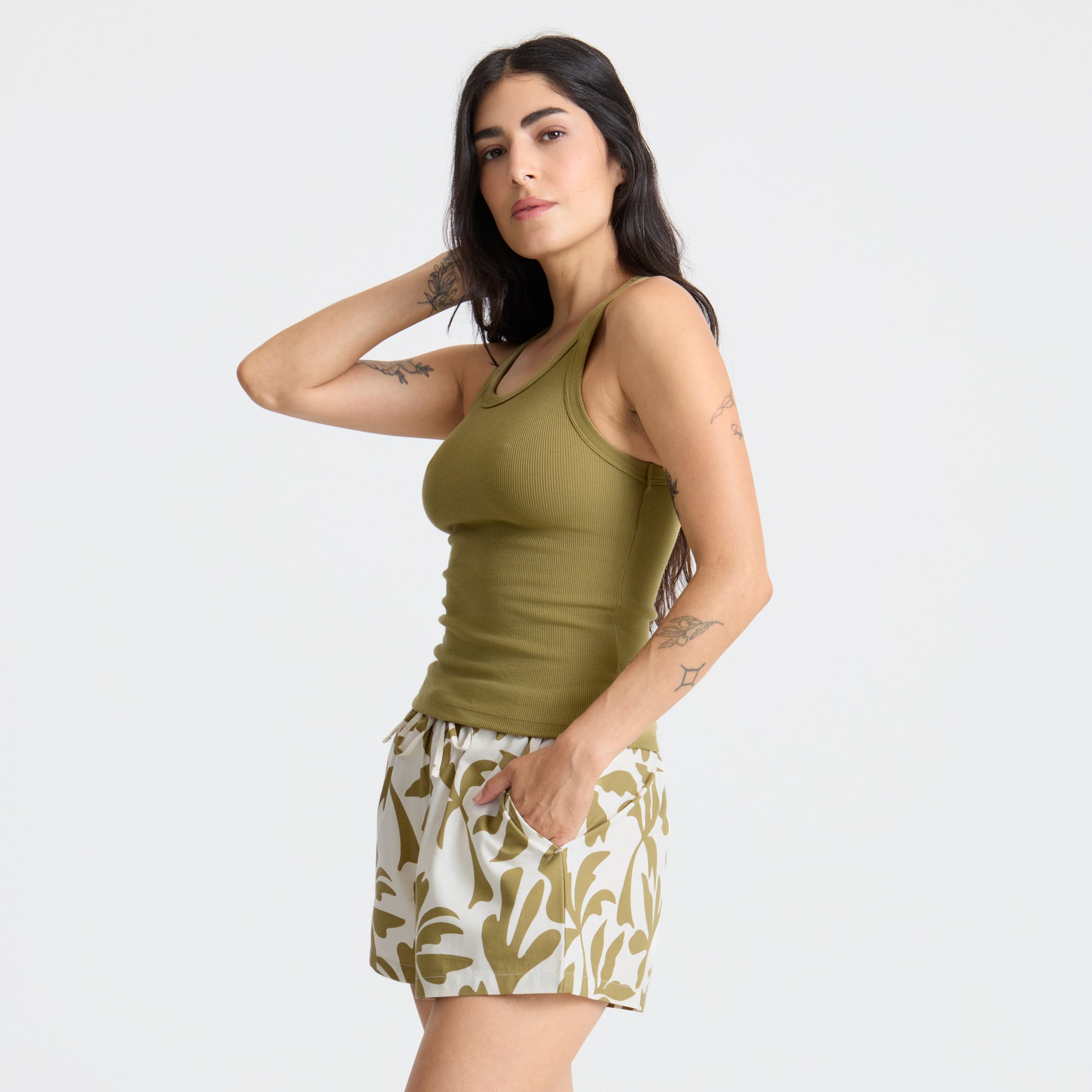 Women’s Wind Worn Tank Top - Dusty Olive