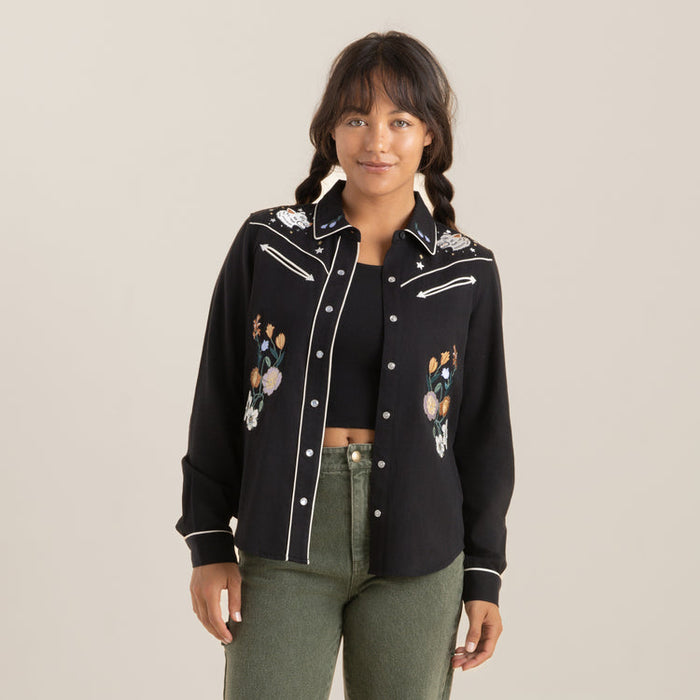 Roark Women's Ranger Long Sleeve Button Up Shirt - Black