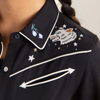 Roark Women's Ranger Long Sleeve Button Up Shirt - Black